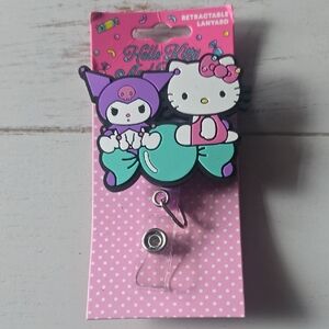 Hello Kitty and Kuromi Retactable Lanyard New